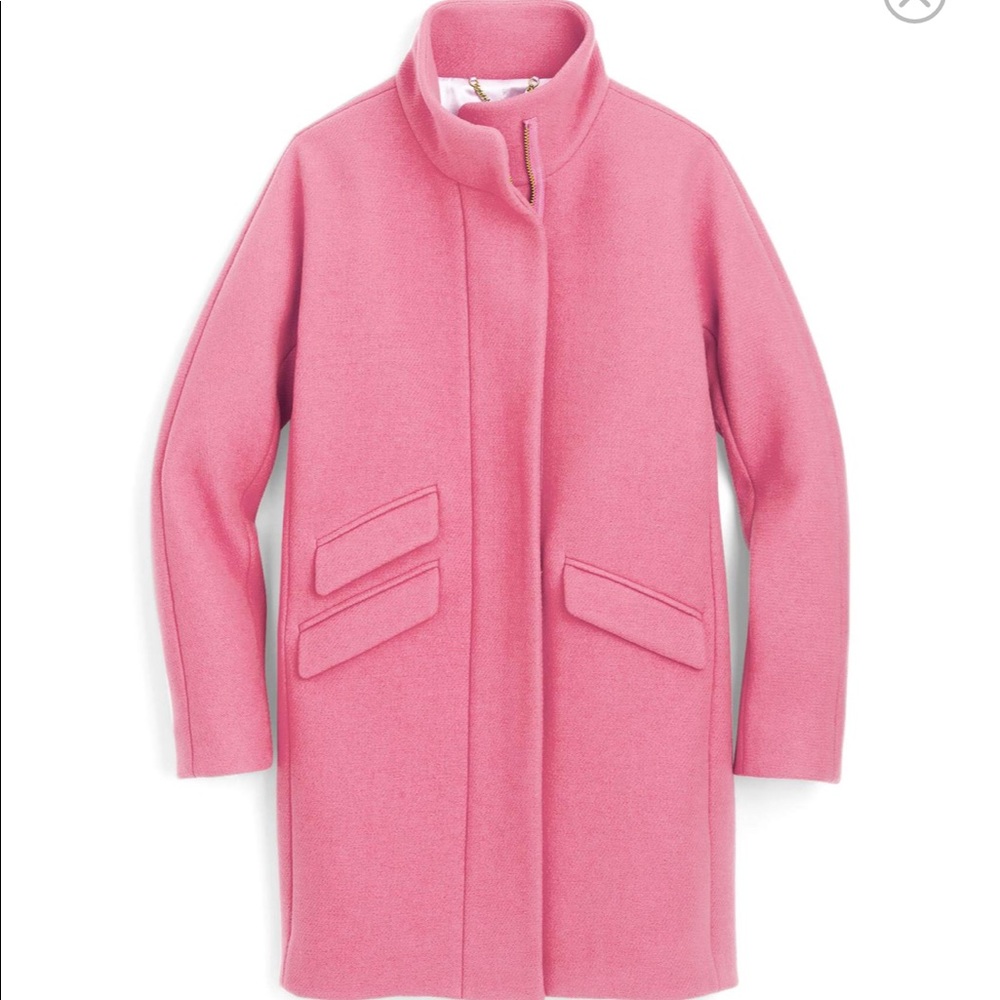 J.Crew Pink Stadium-cloth Cocoon Coat - NWT